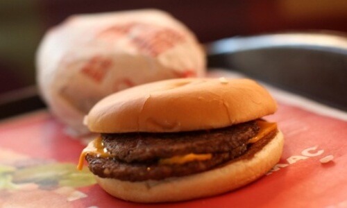 En burger