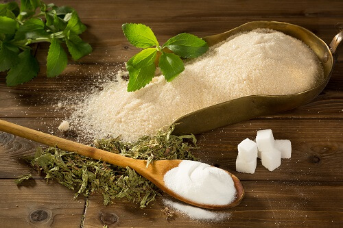 Brug stevia i stedet for sukker.