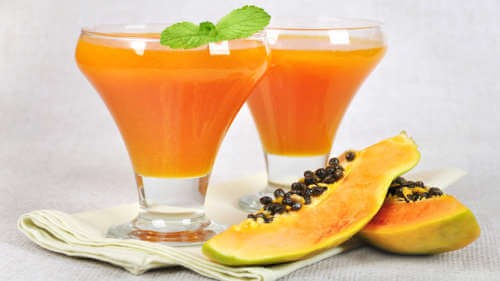 Papaya og kamille smoothie