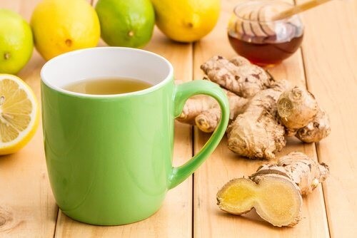 Citron ingefaer og honning te