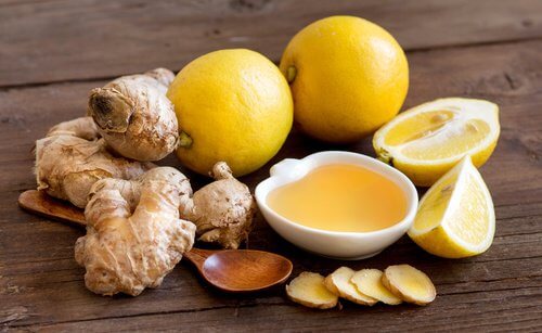 Citron honning og ingefaer