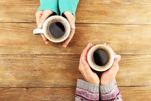 Kaffe med vennerne