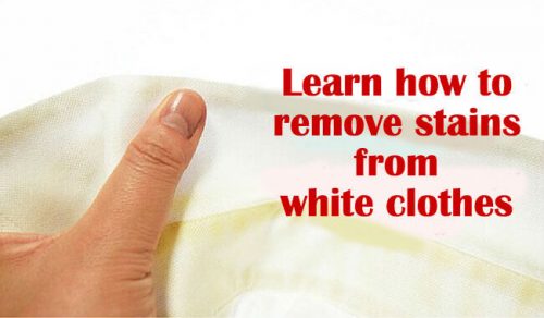 Nemme måder at fjerne svedpletter fra hvidt tøj
