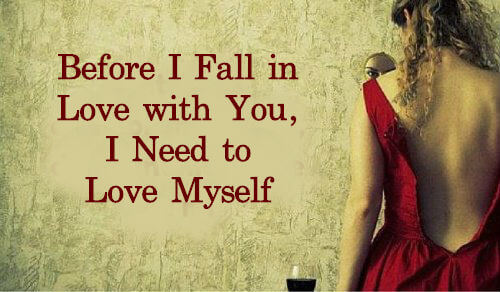 Før jeg forelsker mig i dig, skal jeg elske mig selv