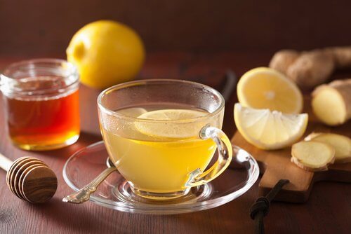 Ingefaer og citron te