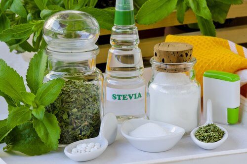 Stevia i forskellige former