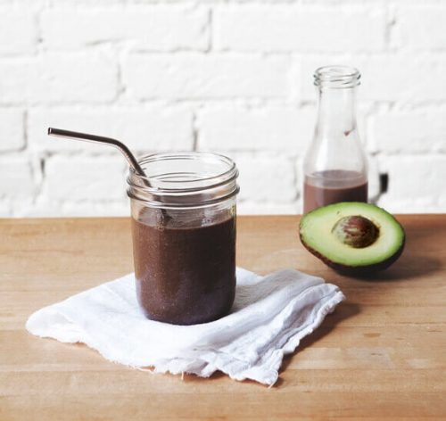 Avocado og kakao smoothie