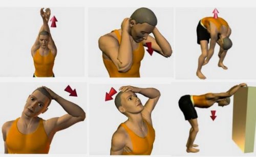 Person der laver udstraekningsoevelser