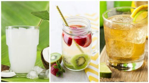 Forskellige frugt drinks