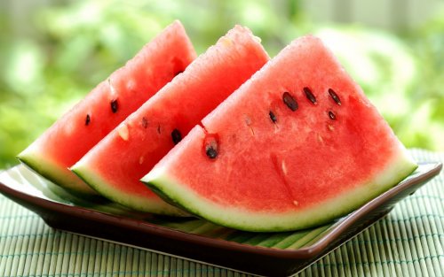 Vandmelon skiver