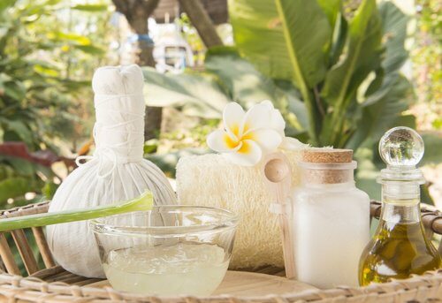 Aloe vera og kokosolie