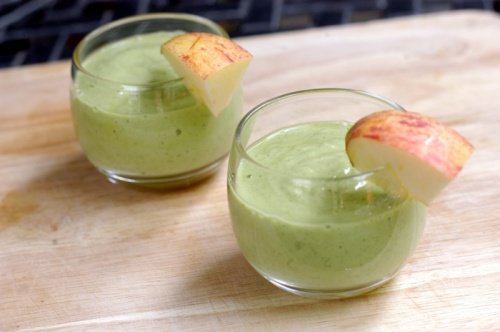 Avocadosmoothie og aeble