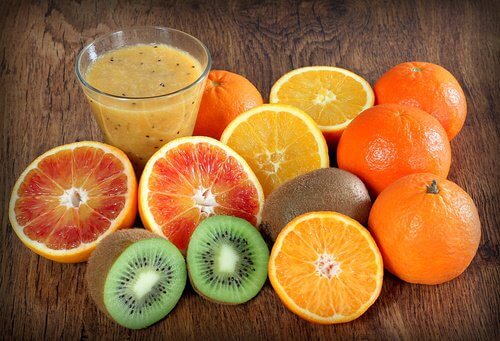 En variation af frugt.