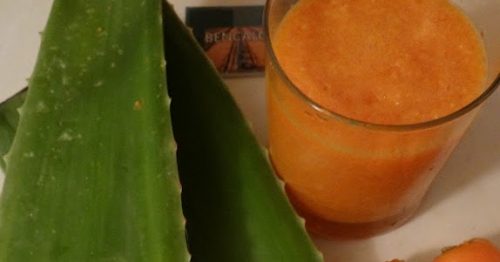Aloe vera og gulerodssaft