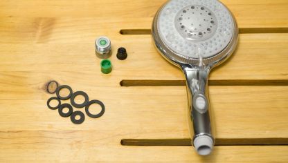 Aftageligt brusehoved