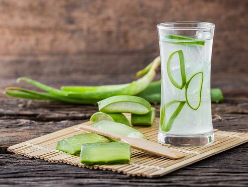 glas med aloe vera - anal kloee
