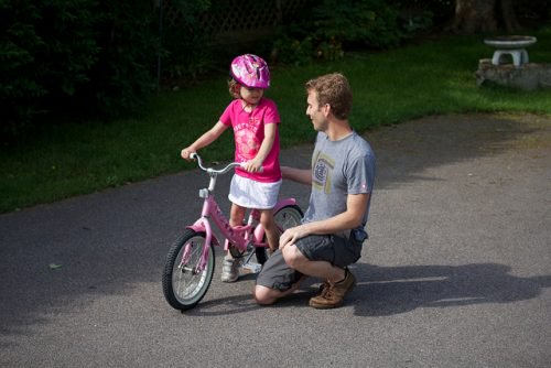 Far der laerer datter at cykle
