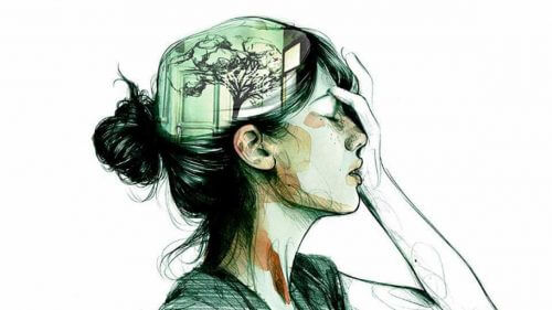 Kvinde der tager sig til hovedet - den forkerte person