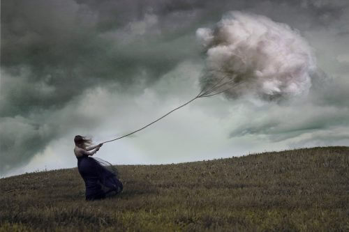 Sky symboliserer symptomer paa depression