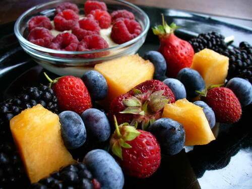 Forskellige frugter