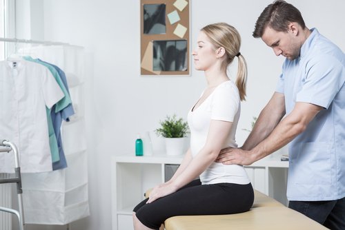 Kvinde der faar massage