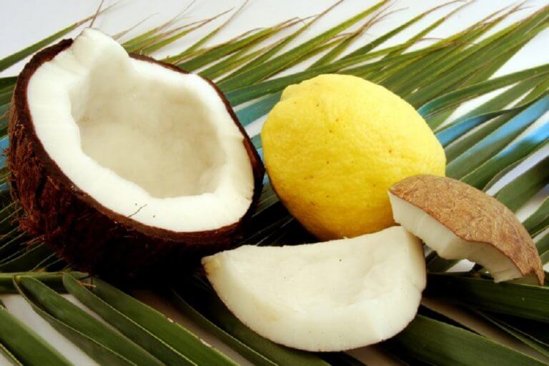 Kokosolie og citronsaft