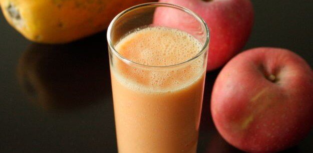 smoothie med aeble og papaya - eksotiske smoothies