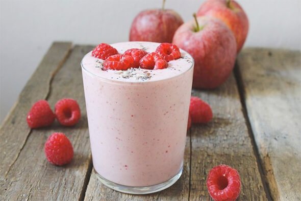Hindbaersmoothie