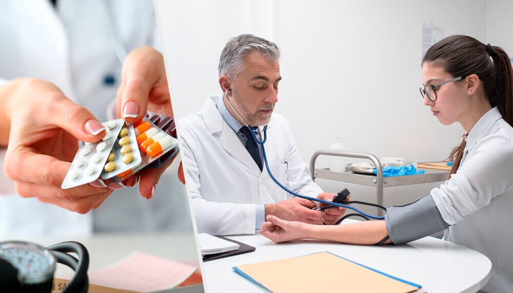 Kvinde der er hos laegen