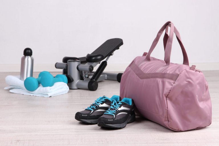 Traeningssko og taske