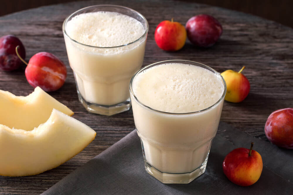 Smoothie med baer og melon