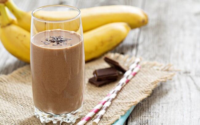 Chokolade banan smoothie - smoothies til morgenmad