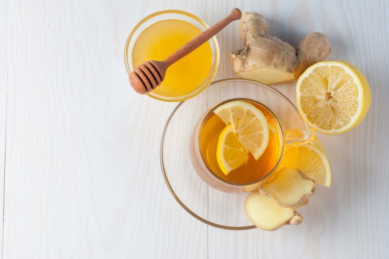 Citron, honning og ingefaer - te mod hoste