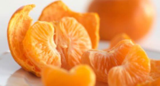 Skraellede klementiner med hoejt C-vitaminindhold