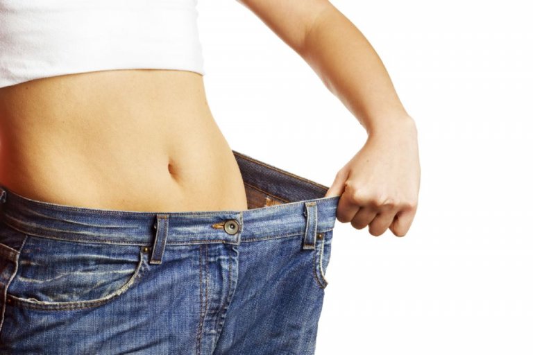 Kvinde der har tabt sig