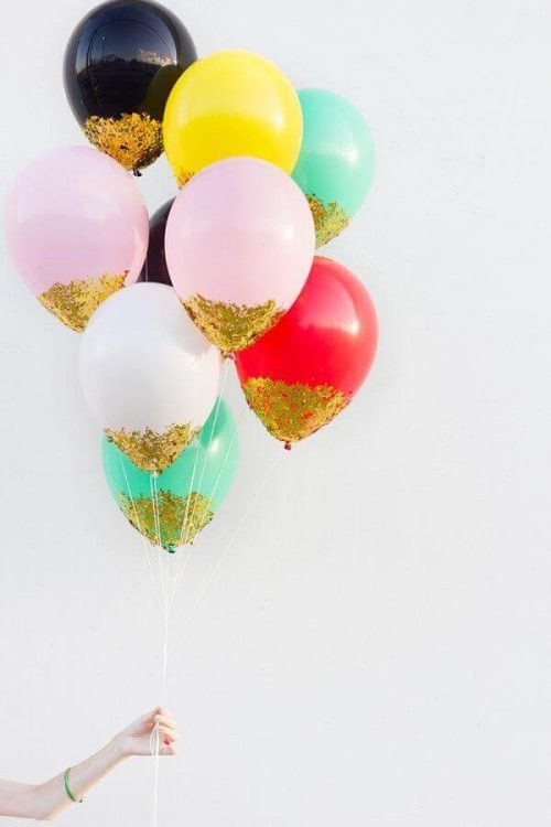 Balloner med glitter