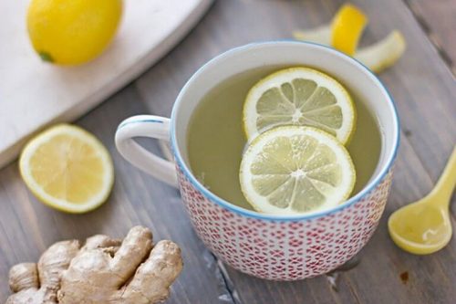 Ingefaer og citron shot