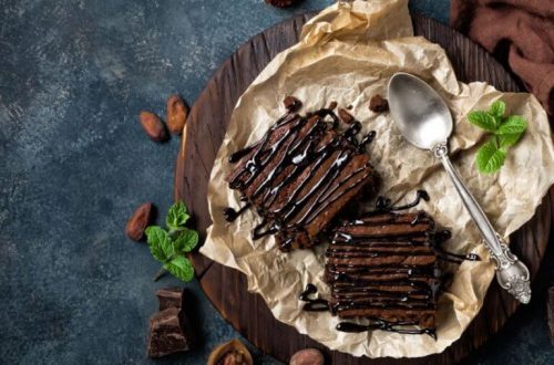 Kaffe brownies med chokolade