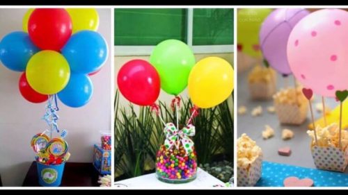 Slik-inspirerede ballon dekorationer