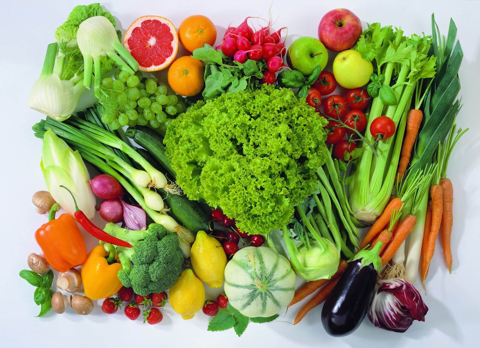 Frugt og grønt er en stor del af den nye kostpyramide