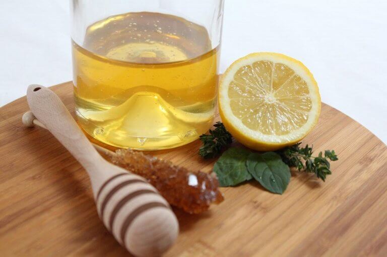 Citron og olivenolie.