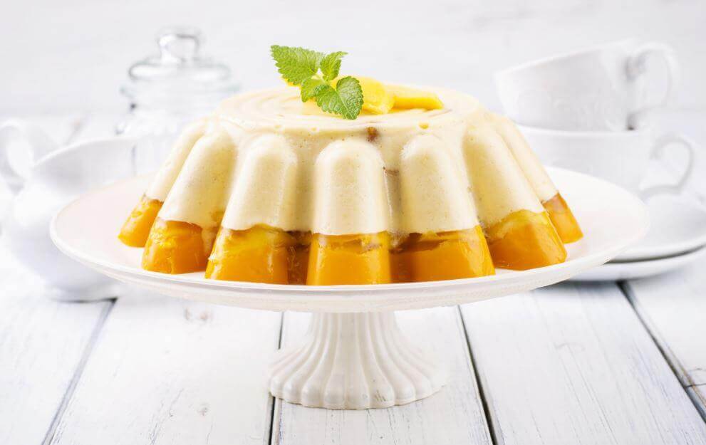 Mango gelatine.