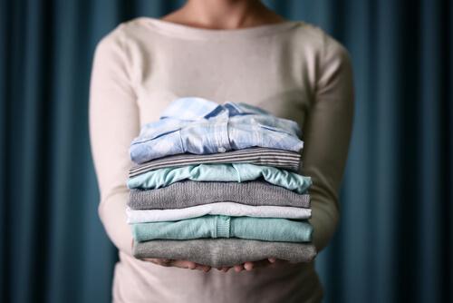 Vasketøj pænt foldet