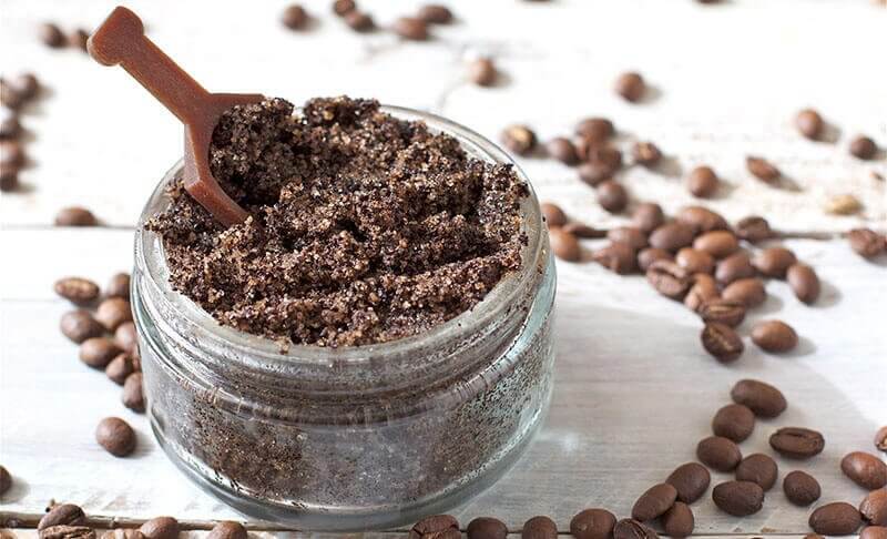 kaffegrums og kokosolie