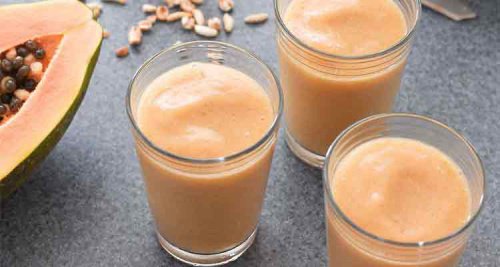 Glas med smoothie