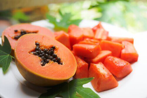 Papaya kan mindske store porer
