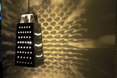 Hjemmelavede lampeskærme af rivejern