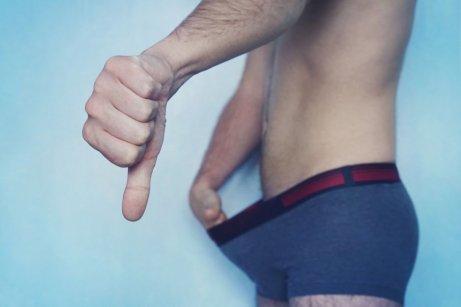 En mand, der ikke er tilfreds med sin orgasme