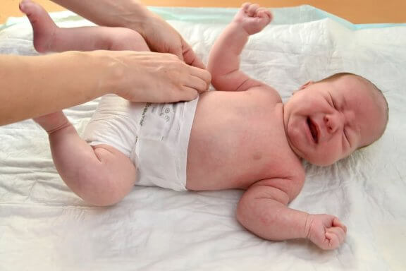 Baby er utilfreds med undersøgelsen