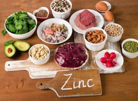 fødevarer med zink
